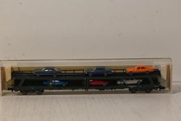 Wagen mit Autos beladen Fleischmann Spur N