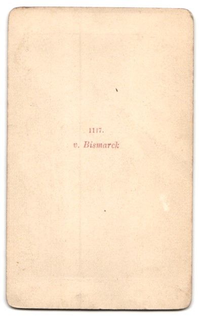 Fotografie &  Plakate: Fotografie Porträt Otto von Bismarck, e – Gebraucht aus Berlin von bartko-reher 1