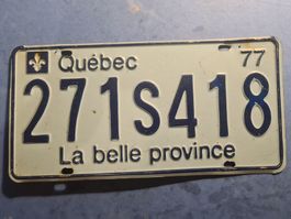 1977  QUEBEC  PLAQUE  VINTAGE  COLLECTION