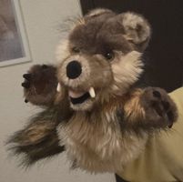 The Wolf  Puppet siehe Foto wunder schöne Handpuppe