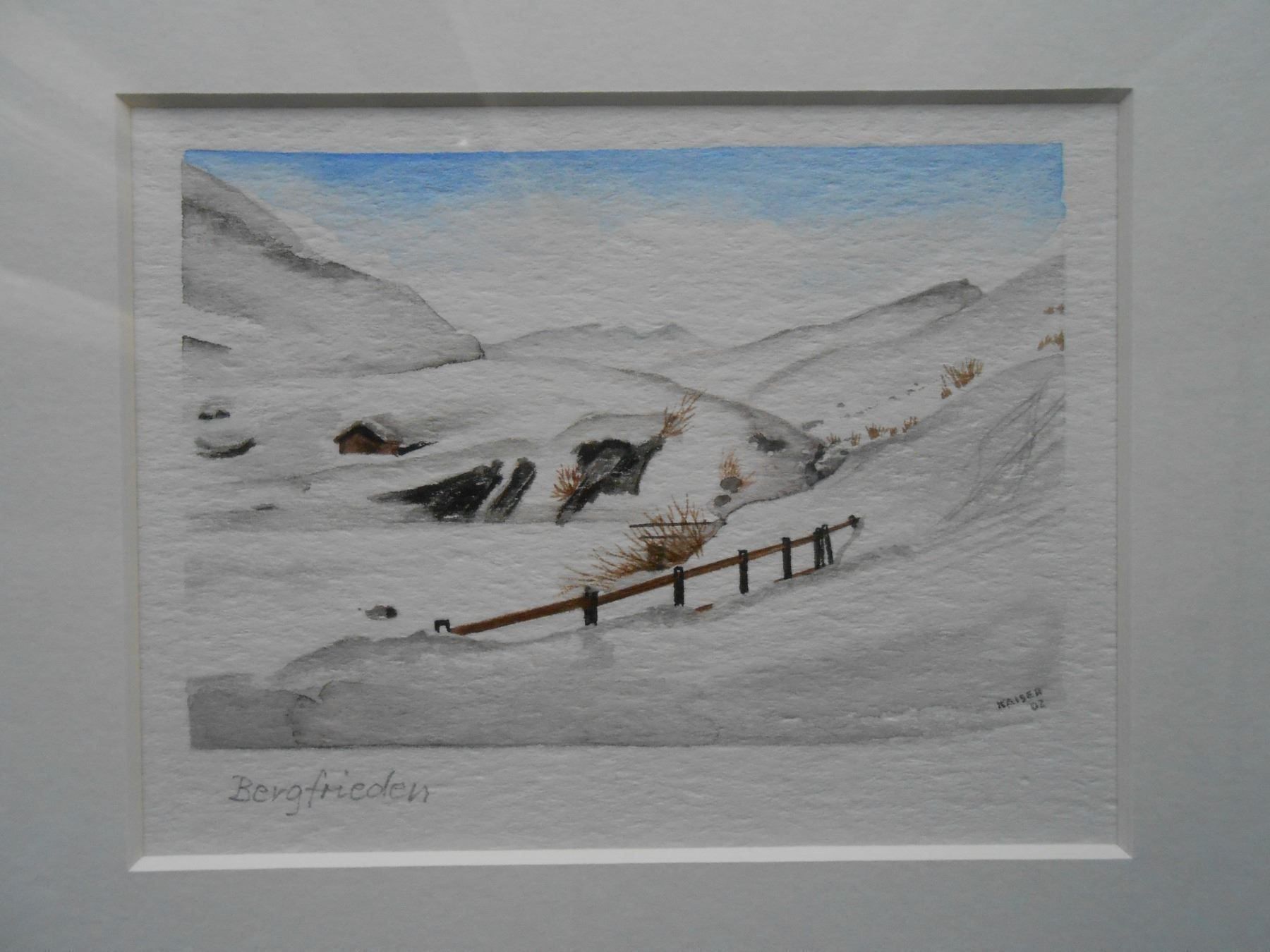 Dipinti: Aquarell CH "BERGFRIEDEN" GR - (R) – Nuovo (secondo la descrizione) da Hallwil venduto da pkaiser44 3