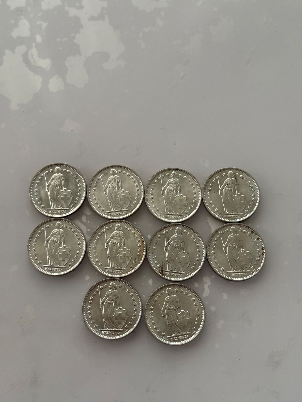 Tutti le monete: 10 x 1 Franken 1966  Silber  Stgl – Nuovo (secondo la descrizione) da Wallisellen venduto da SWISS_SILVER1 3