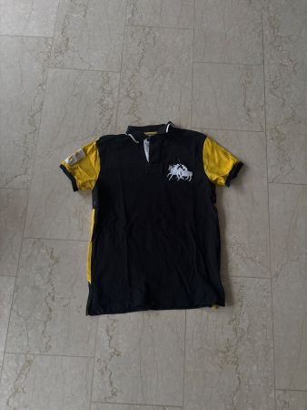 Polo Ralph Lauren Poloshirt, Grösse M, Schwarz/Gelb Top