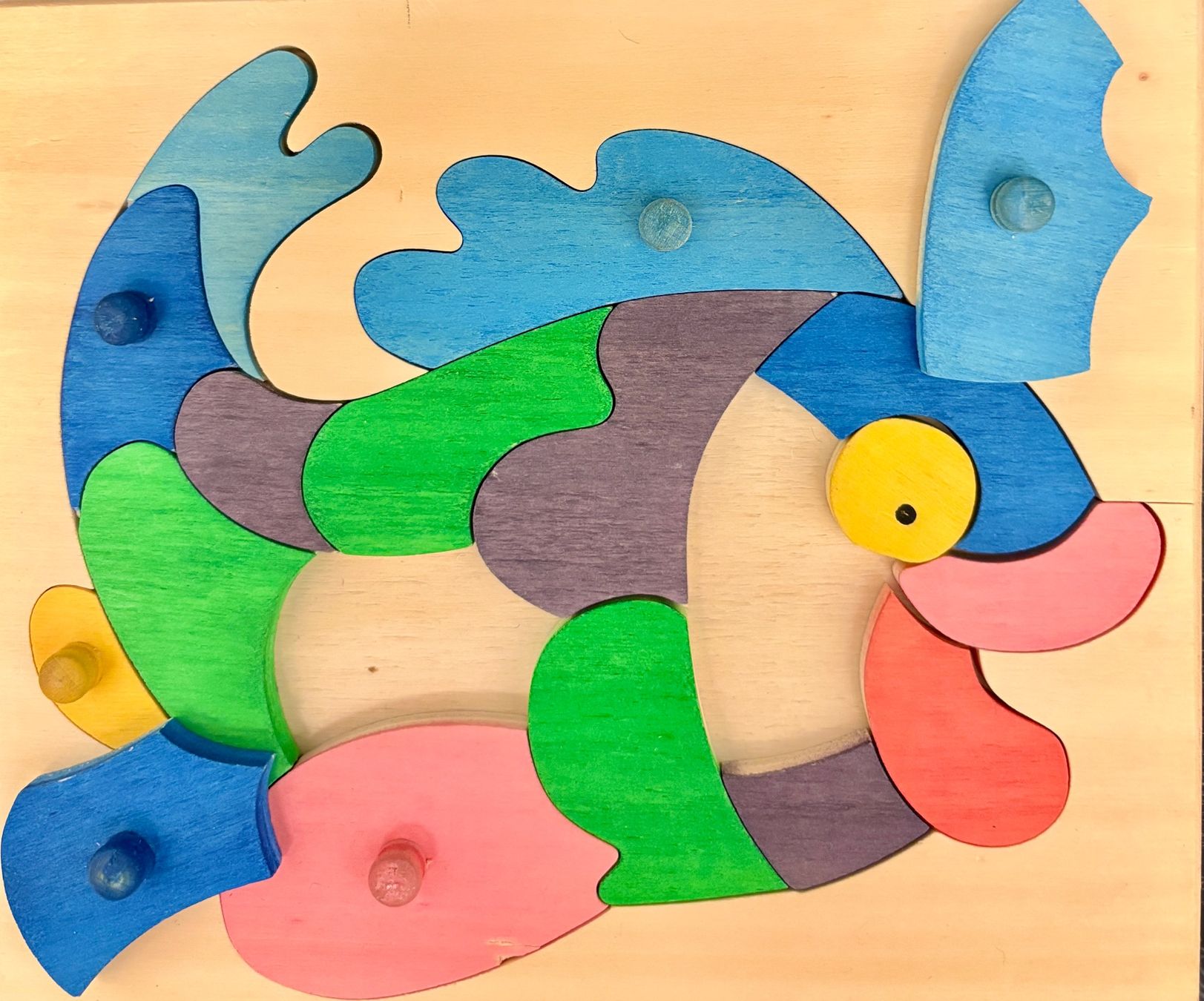 Puzzle: Puzzle, Holz 18.5 x16, mit Griffen – Usato da Dübendorf venduto da nerino03 1