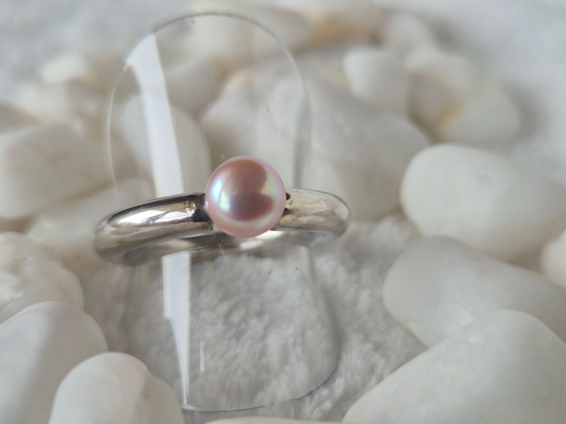 Anelli: Ring Perle Silber 925 NEU – Nuovo e nell'imballaggio originale da Dielsdorf venduto da kumsch 1