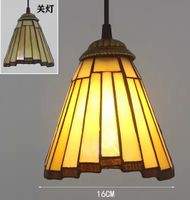 Lampe suspendue vintage en pierre de  verre Style  Tiffany