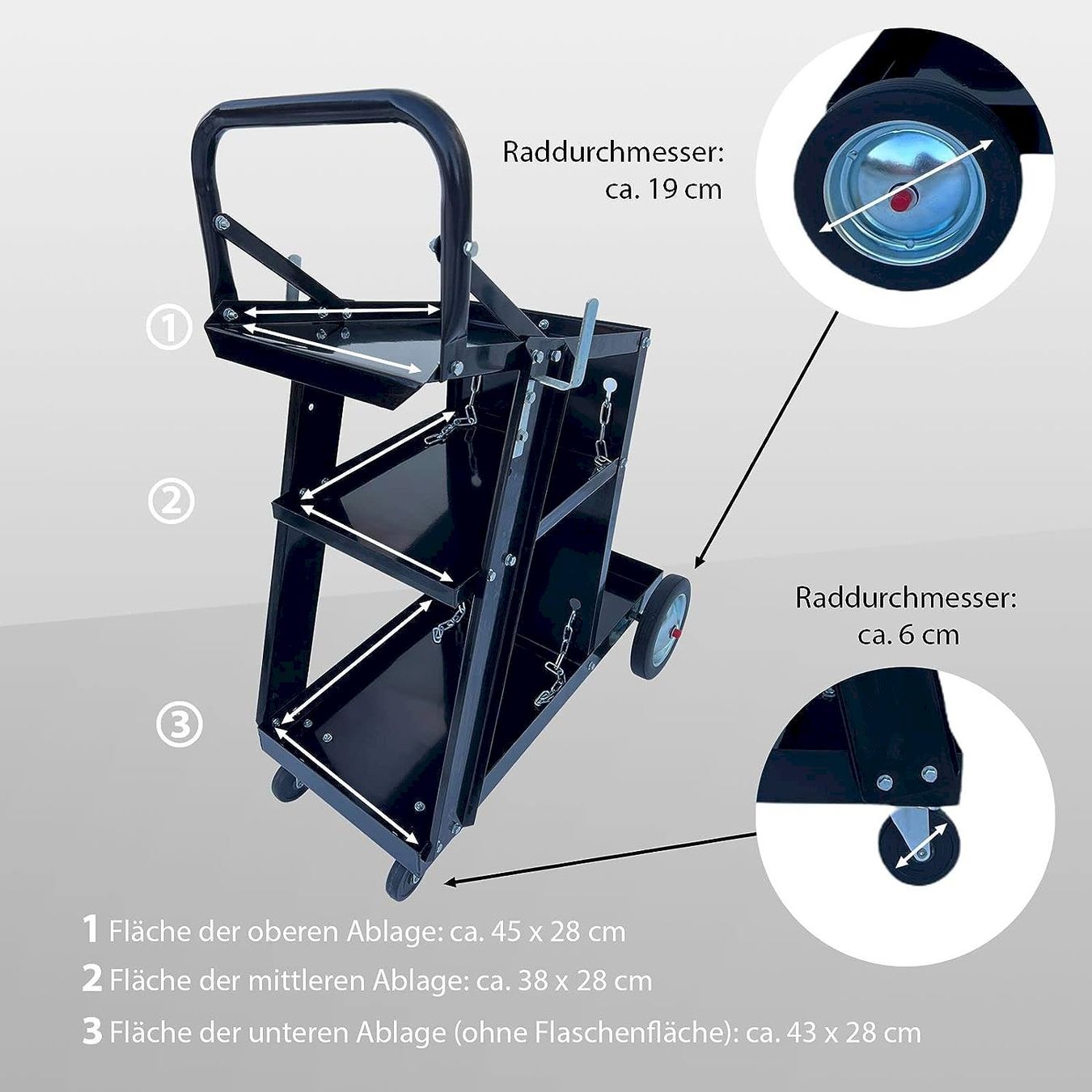 Tutti gli attrezzi: mobiler Schweißwagen 80 kg – Nuovo e nell'imballaggio originale da Bottighofen venduto da zaap 3