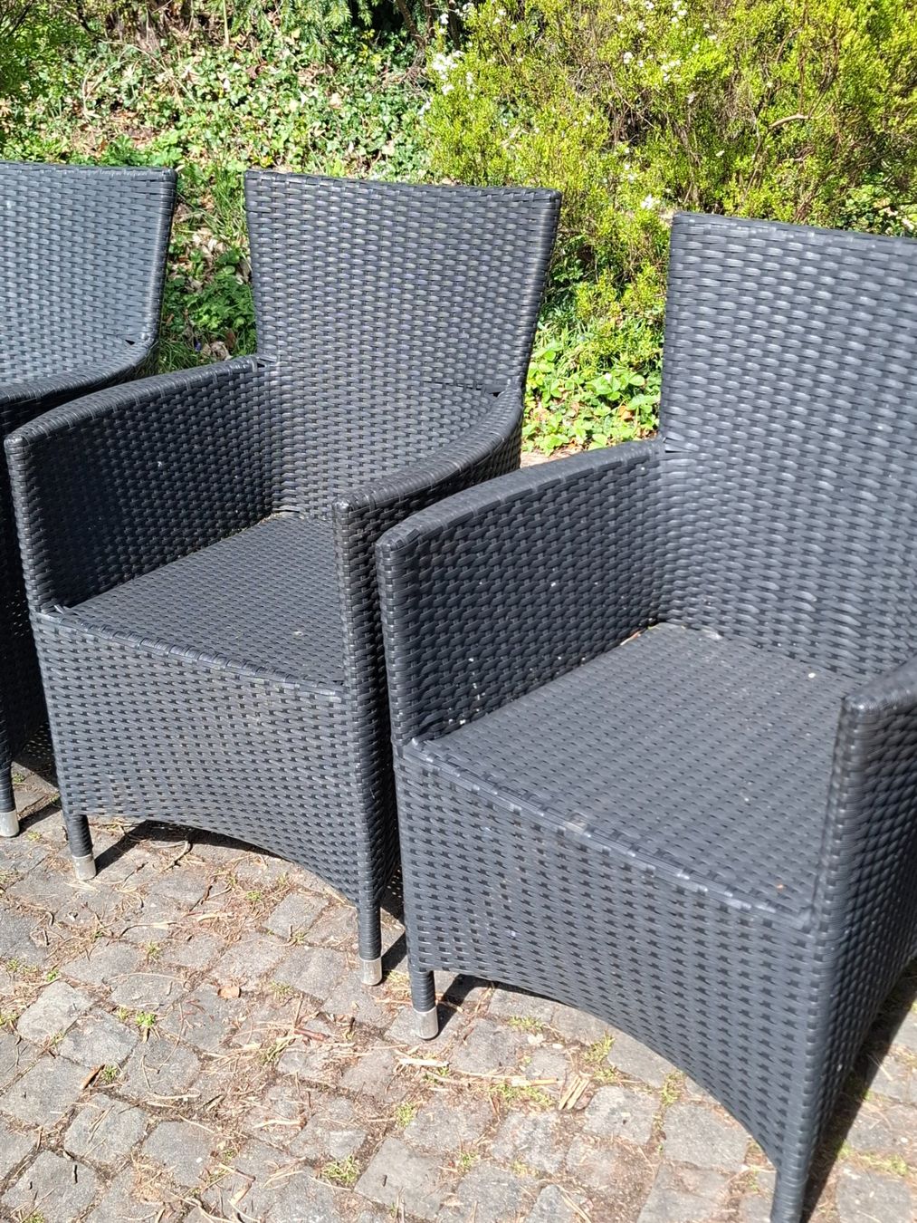 Sedie: 6 Rattan Gartenstühle schwarz – Usato da Weiningen ZH venduto da Tina.gehrer 2