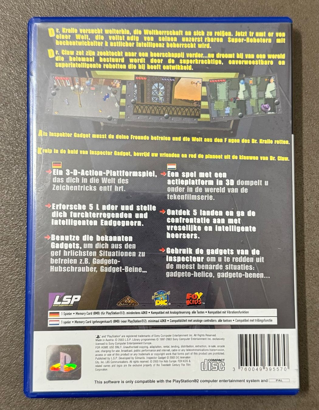 Giochi: PS2 Inspector Gadget : MAD Robots Invasion – Usato da Birsfelden venduto da Dealgoenner24 3