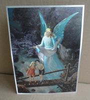Schutzengel-Bild F J Warren Limited 1993 Folienkunstdruck