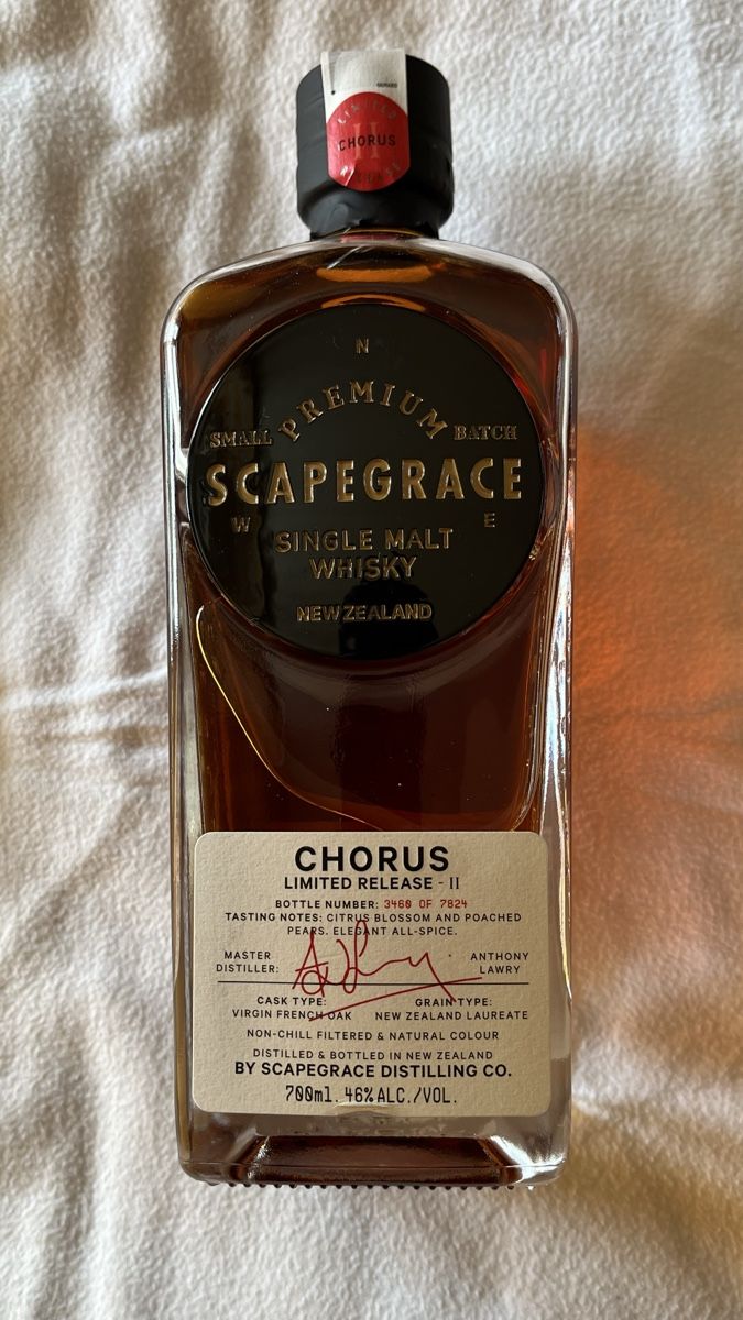 Bevande alcoliche: Scapegrace Chorus Limited Release II, Single Malt 70cl – Nuovo e nell'imballaggio originale da Altenrhein venduto da ILAHandel 2