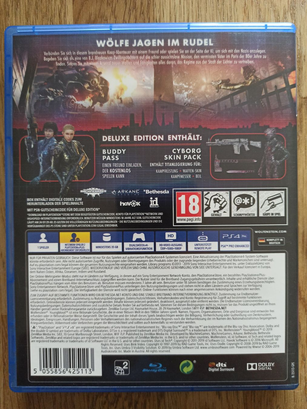Giochi: Wolfenstein Youngblood Deluxe Edition PS4 / PS5 TOP – Usato da Oberweningen venduto da mar_87mx 1