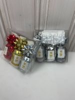 2x Geschenksets: Kräuselband, Schleifenband, neu!