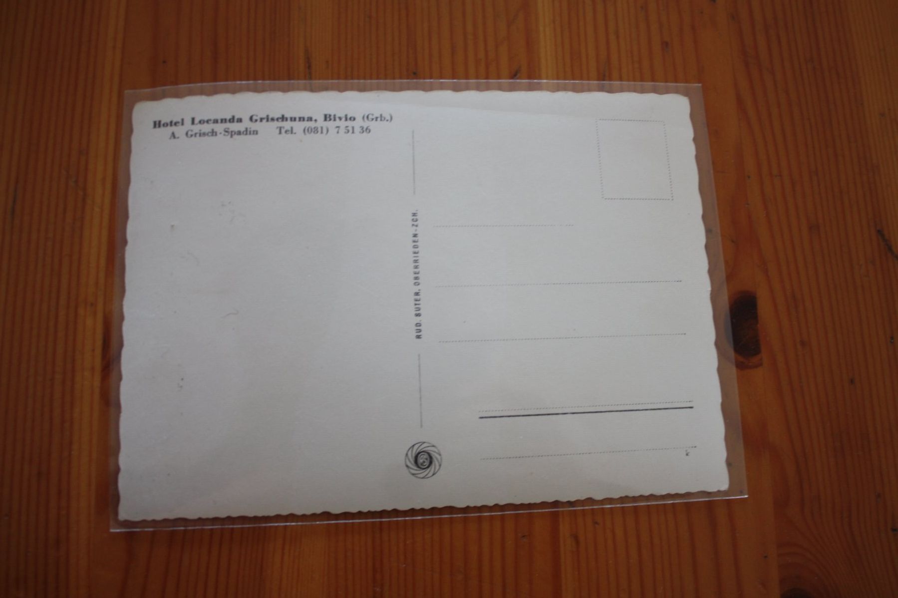 Ansichtskarten: Hotel Crischuma – Gebraucht aus Altstätten SG von sulim 1