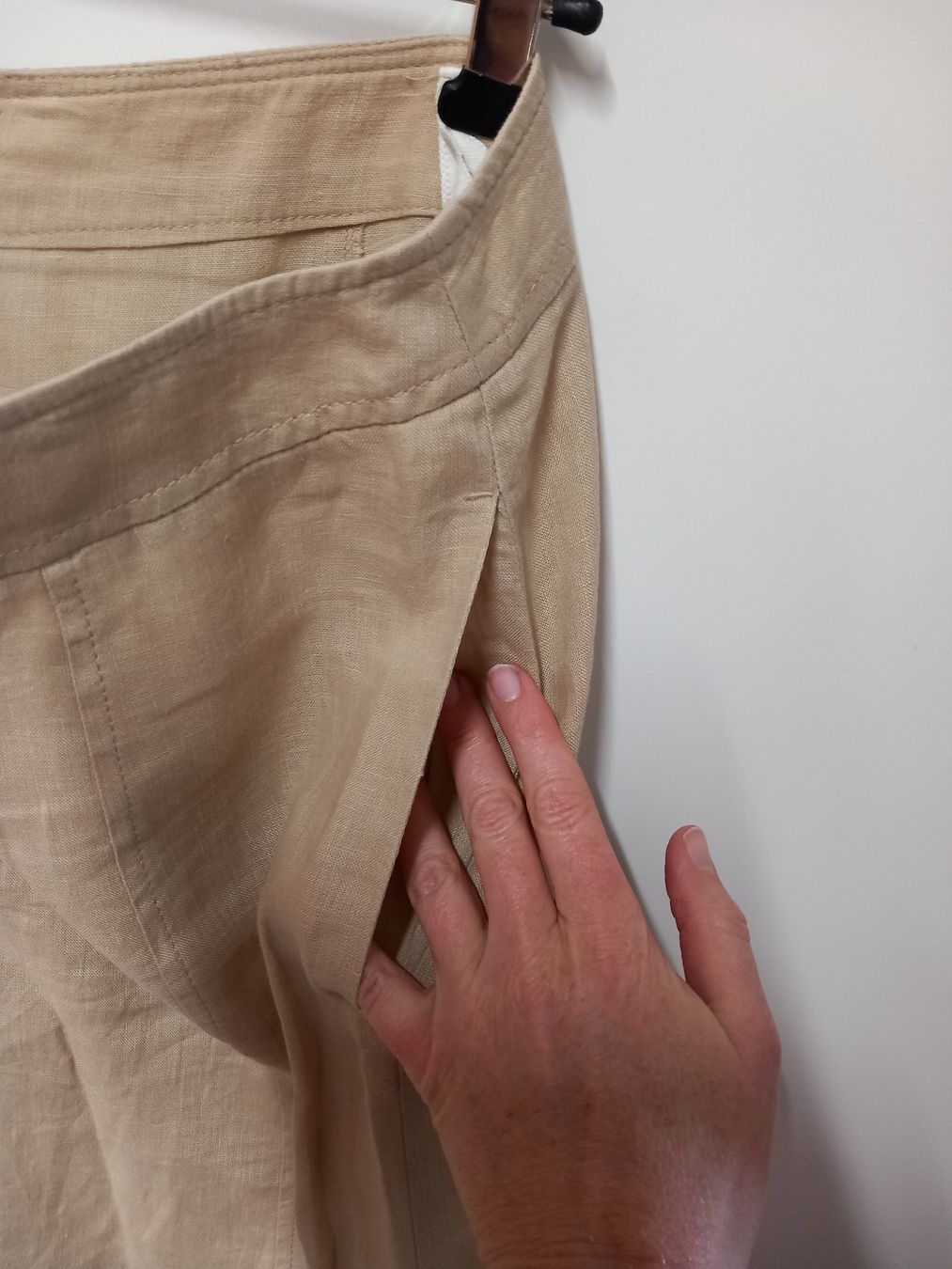 Peter Hahn Gonne: Peter Hahn Leinenrock Jupe Gr.42, beige – Usato da Gwatt (Thun) venduto da umwelt-brocki 4