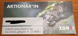 Zoo Zürich: Tageseintritte (Aktionärstickets)
