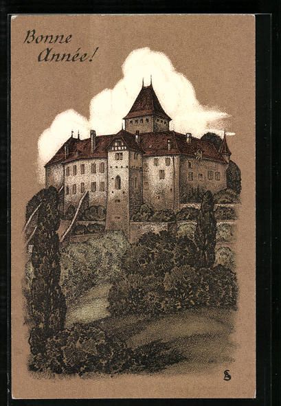 Cartoline postali: Künstler-AK Blonay, Le Chateau – Usato da Berlin venduto da bartko-reher