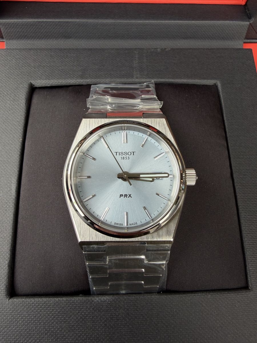 Tissot Orologi: Tissot PRX 35mm Hellblaues – Nuovo e nell'imballaggio originale da Monthey venduto da Vladlen3520 3