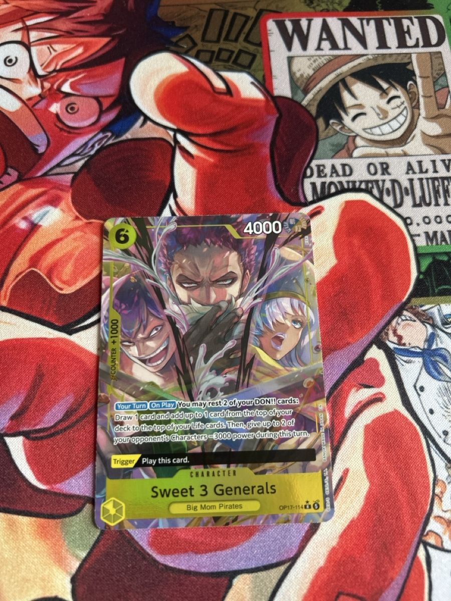 Bandai Carte collezionabili: OP17-114 Sweet 3 Generals – Nuovo (secondo la descrizione) da St. Gallen venduto da ced_r2bv 2