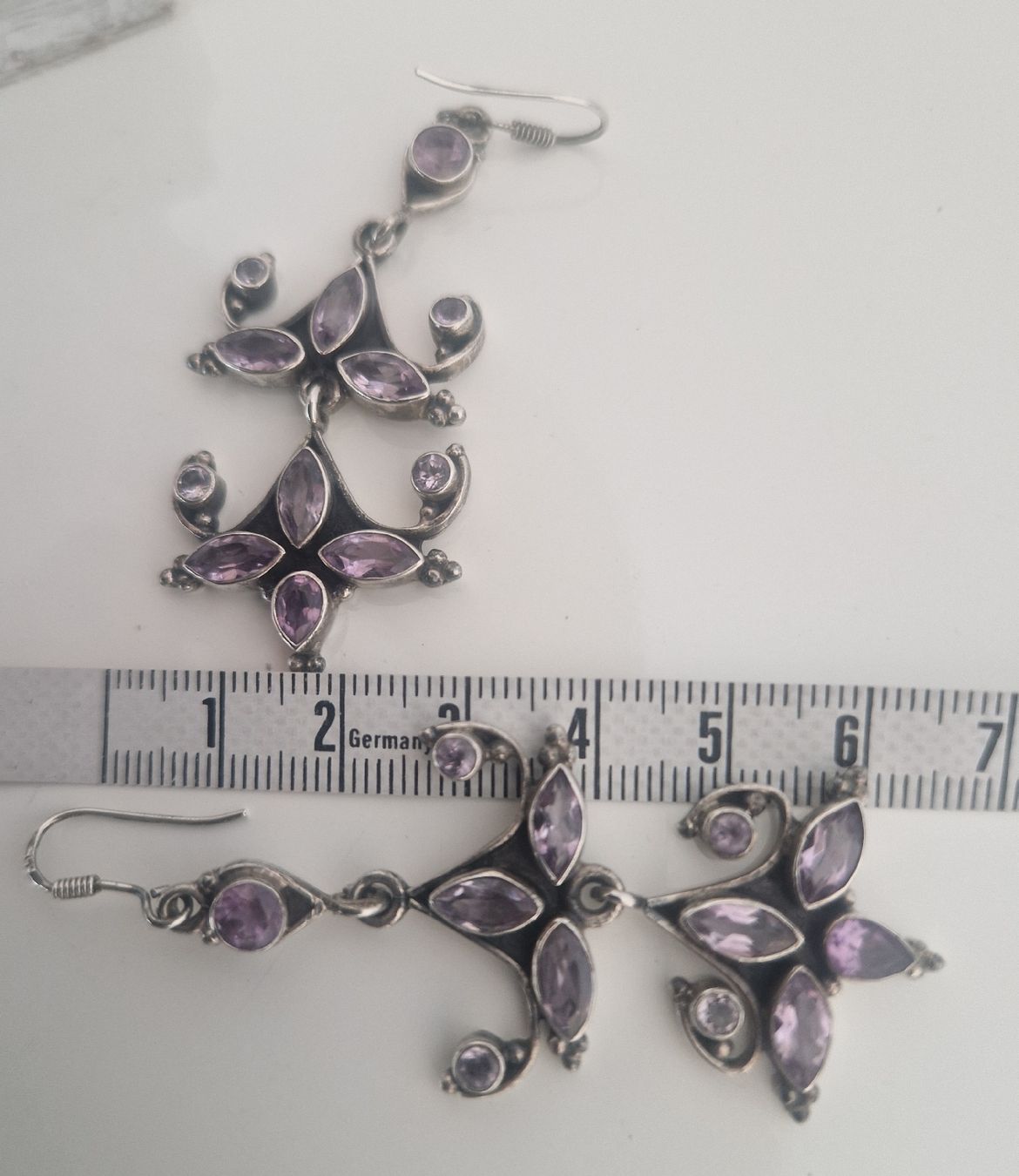 Ohrringe & -stecker: Ohrringe 925 Silber mit Amethyst – Gebraucht aus Küsnacht ZH von 2011_ 5