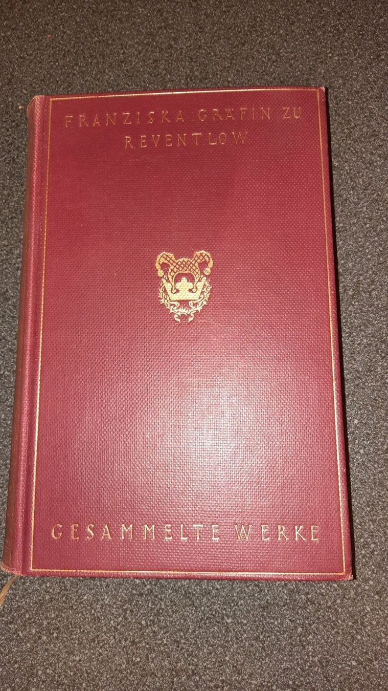 Libri: FRANZISKA GRÄFIN ZU REVENTLOW – Usato da zürich venduto da gabab 6