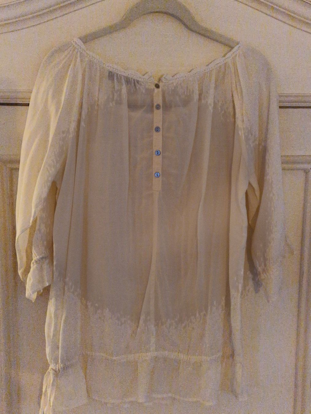 Twinset Camicette: Twin Set Bluse, Gr. S, creme, Spitze, romantisch – Usato da Rütihof venduto da Teddy1985 3