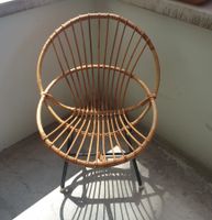 Vintage mid-century Rattan Kinderstuhl von Rohé Noordwolde