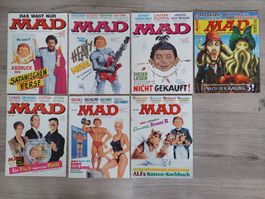 7 alte Mad Comics - Top Zustand