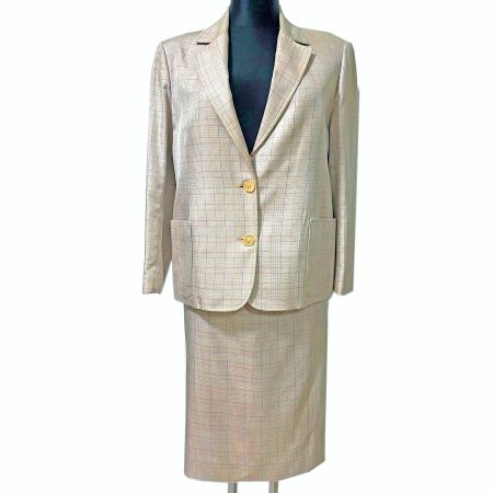 Ensemble Deux-Pièce CELINE Gr. 40 Seide VINTAGE 1970s