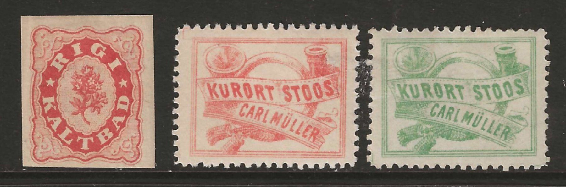 Tutti i francobolli: 1865-77 : Hotelpost Nr. 27, 41 + 43 – Nuovo (secondo la descrizione) da Gümligen venduto da Geniusbuy
