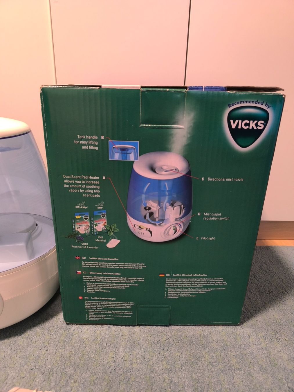 Vicks Umidificatori d'aria: Vicks Luftbefeuchter CoolMist – Usato da Gams venduto da MissTraveller 1
