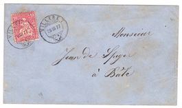 Lettre de Villeret pour Bâle le 29.III.77