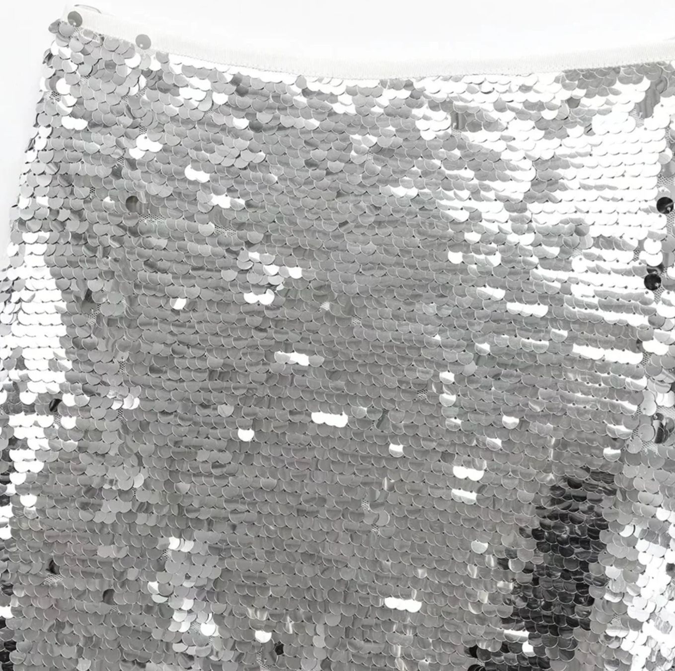 Gonne: Silberner Paillettenrock – Nuovo e nell'imballaggio originale da Zürich venduto da Naebeli 5