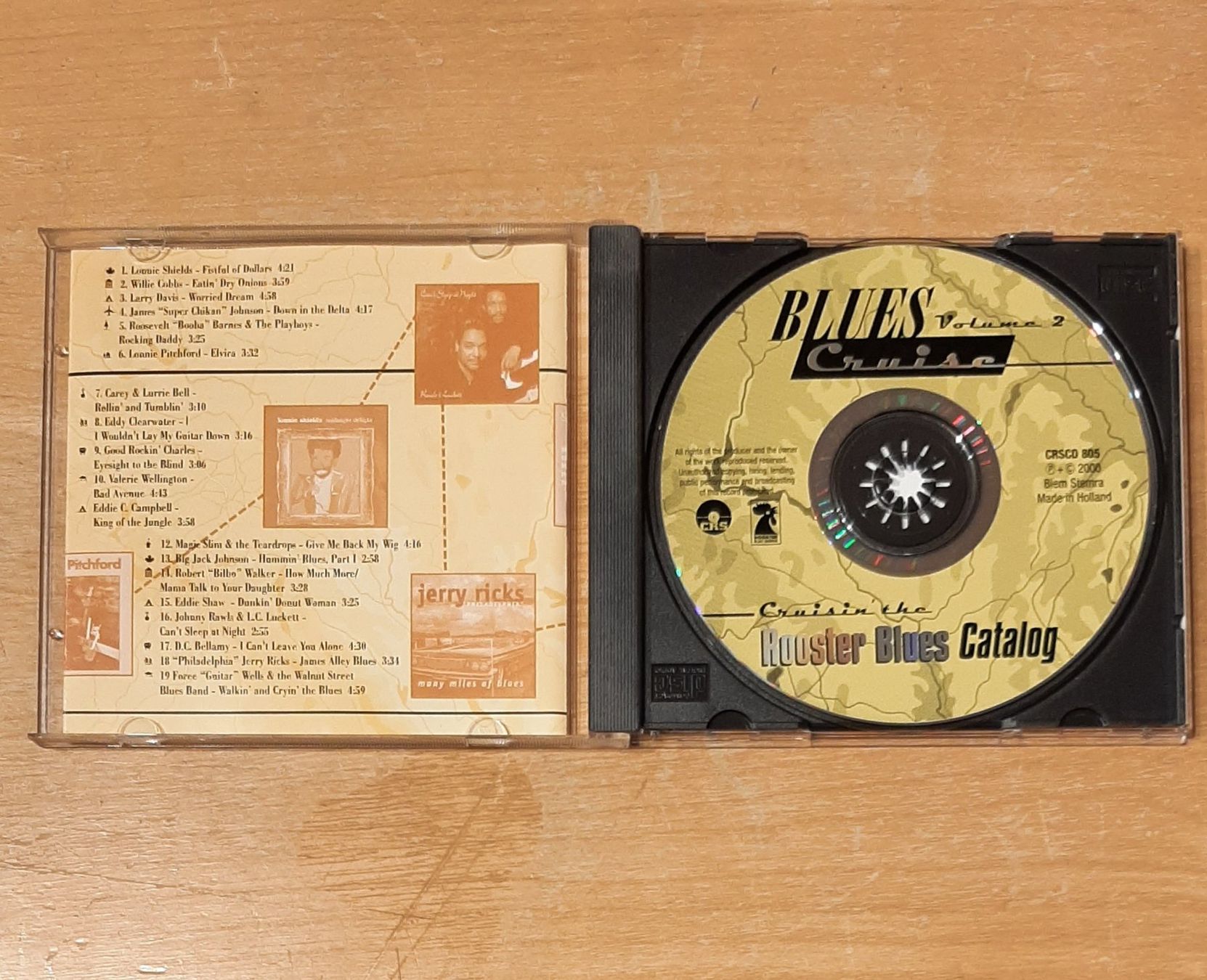 CD: Blues Cruise Vol. 2, Rooster Catalog, Blues Compilation 2000 – Usato da Schönenberg TG venduto da Gregordini 2