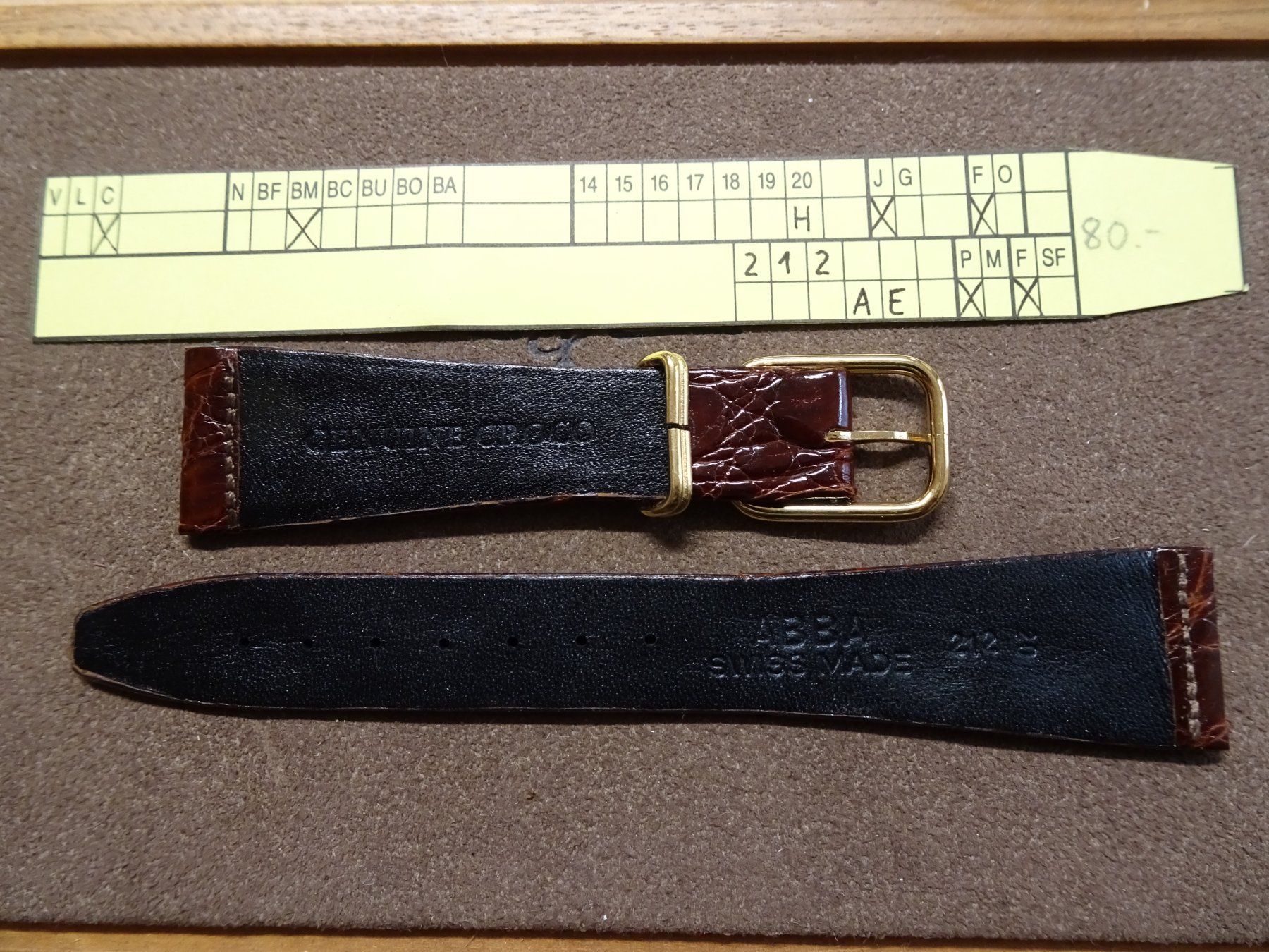 Armbänder & -reifen: Uhrenband CrocoLeder – Neu (gemäss Beschreibung) aus Winterthur von Sintoras01 1