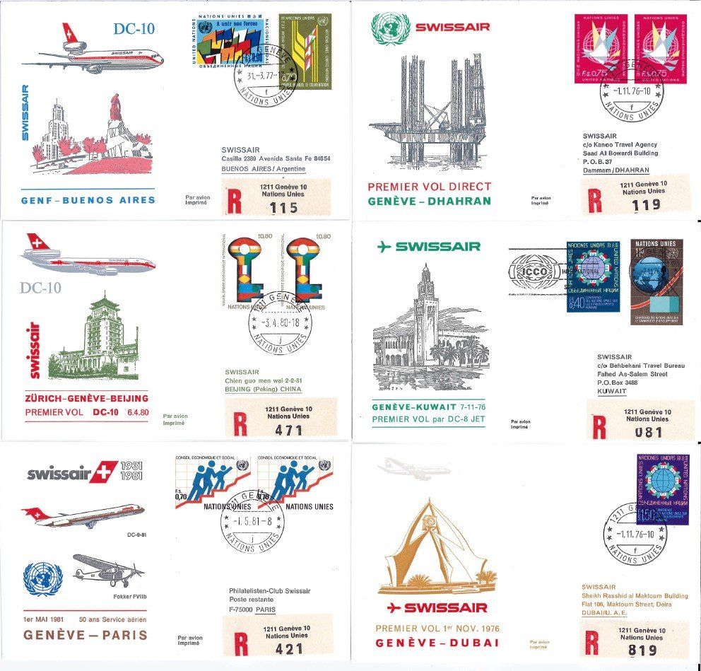 Tous les timbres: 18 Flugbriefe – D'occasion à Bellach par qsearch