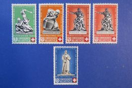 Serie Pro Patria 1940 postfrisch **. - SBK: 17.-.