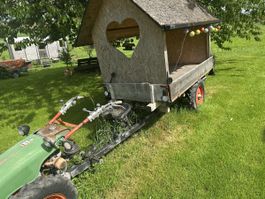 Rapid Motormäher 606 mit Anhänger 4x4 und Haus Aufbau