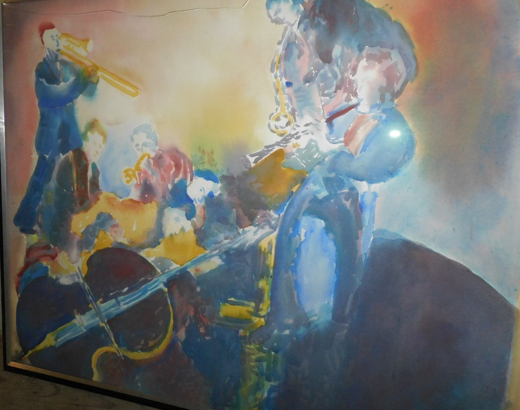 Gemälde: Kunst Aquarell  original Jazz Gemälde – Gebraucht aus Sursee von 76 1