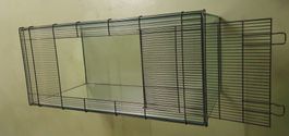 Nagergehege Glas mit Gitterabdeckung gebrauchter Zustand