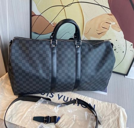 Louis Vuitton Keepall 60 Reisetasche Weekender Black Black