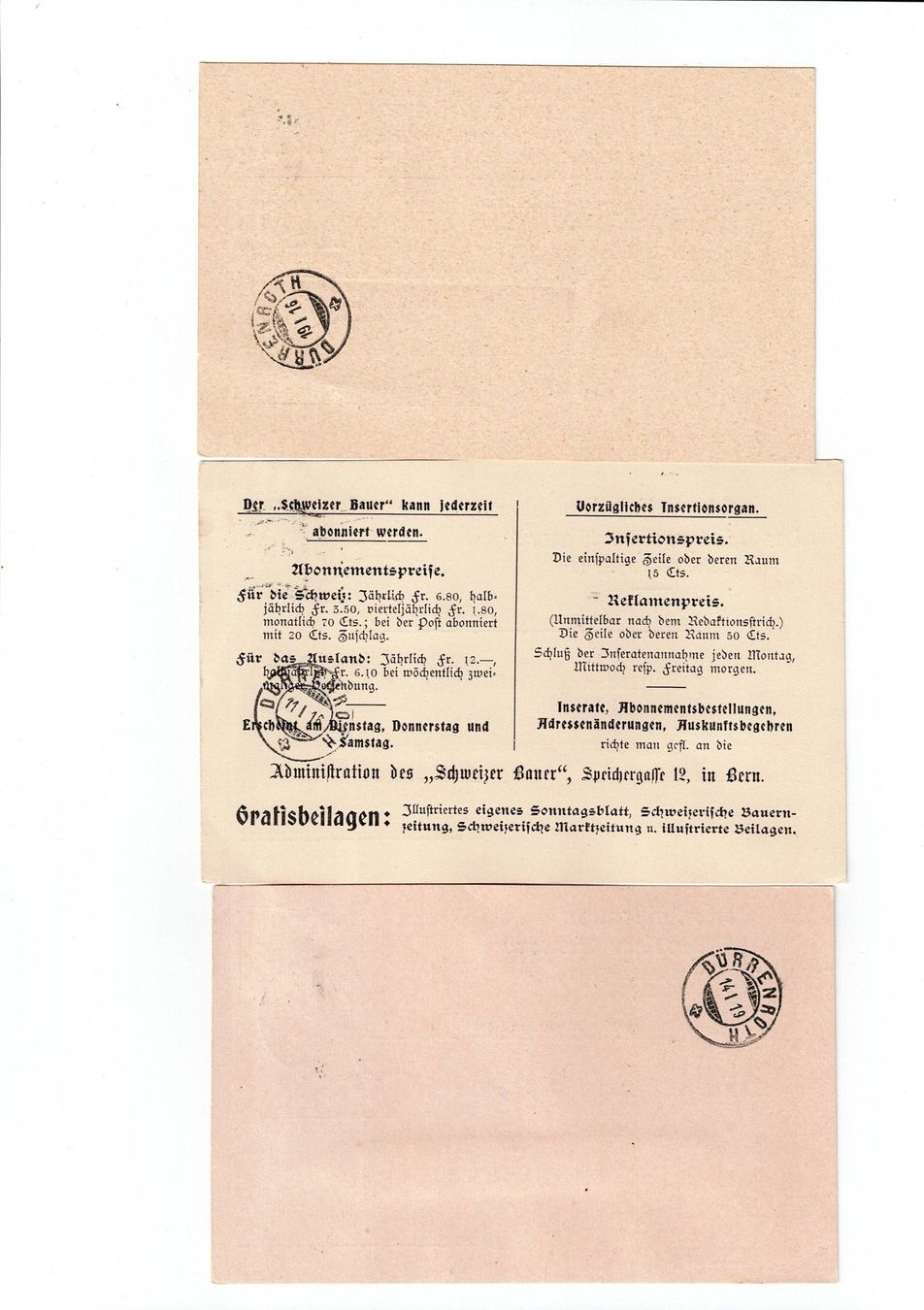 Alle Briefmarken: Schweiz, 17 Belege 1913 bis 1919 – Gebraucht aus Hinteregg von McCharly01 3