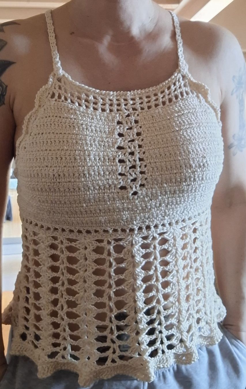 Tops: Top crochet fait main été, unique – Neu und originalverpackt aus tartegnin von Madelaine_09 4