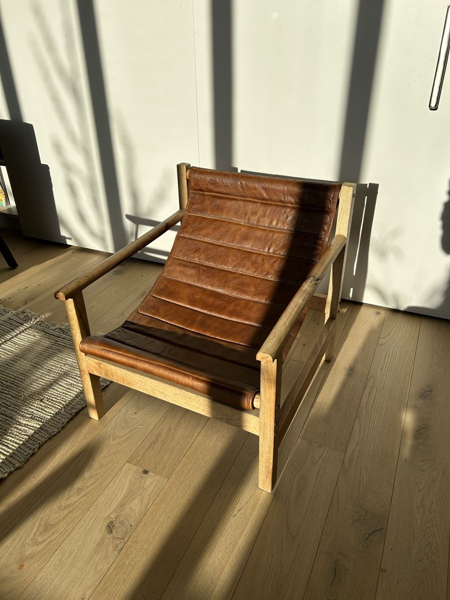 Poltrone: Brown leather chair – Usato da Lausanne venduto da d21_vintage 2