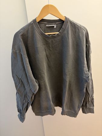 Weekday Oversize Sweatshirt Grau Gr. S – 100% Baumwolle