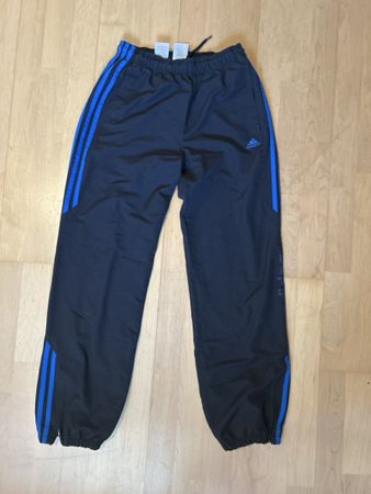 Adidas Trainingshose schwarz blau Grösse 164 gut erhalten