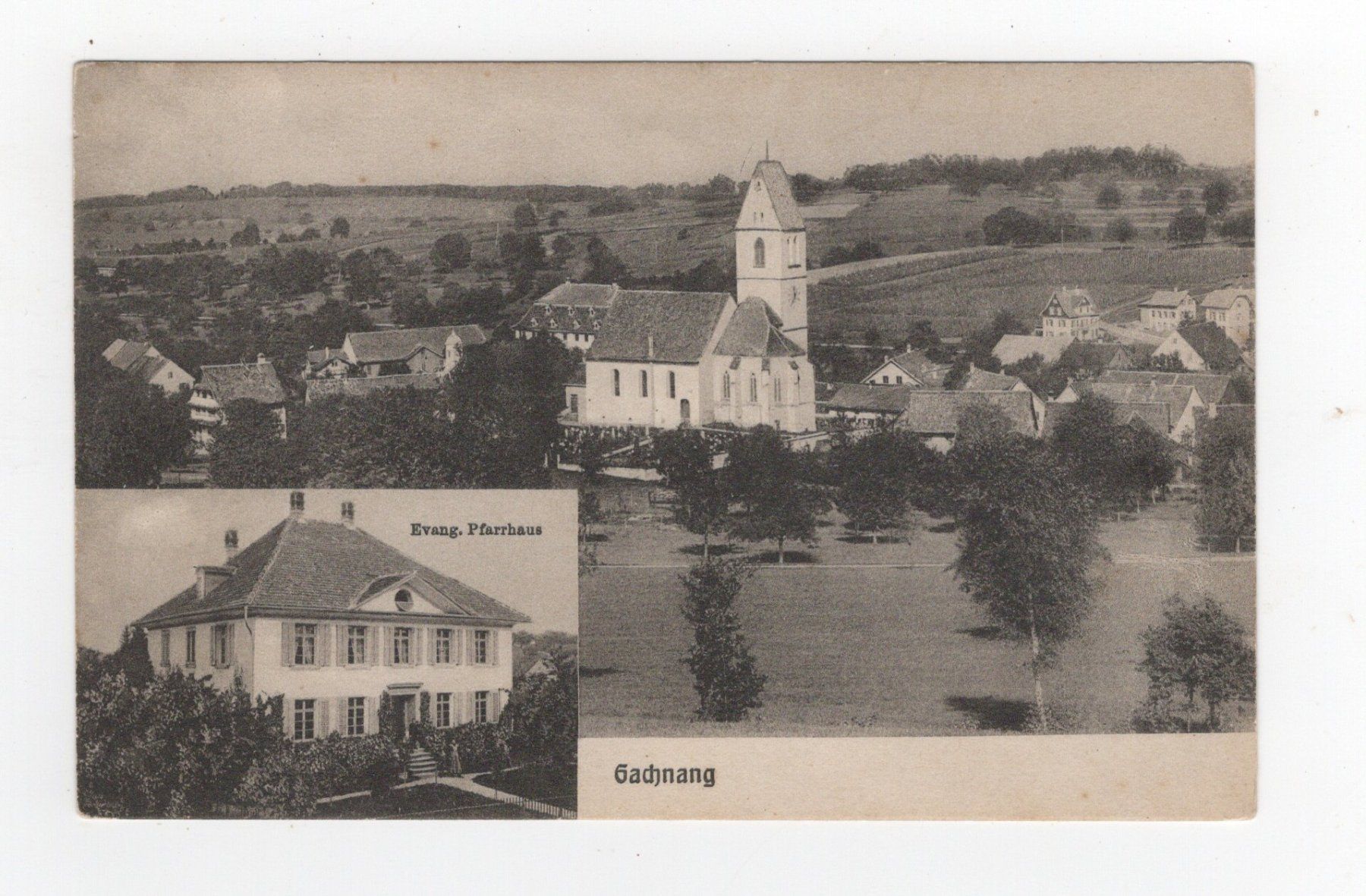 Cartoline postali: Gachnang TG – Usato da Rapperswil SG venduto da INTELVI