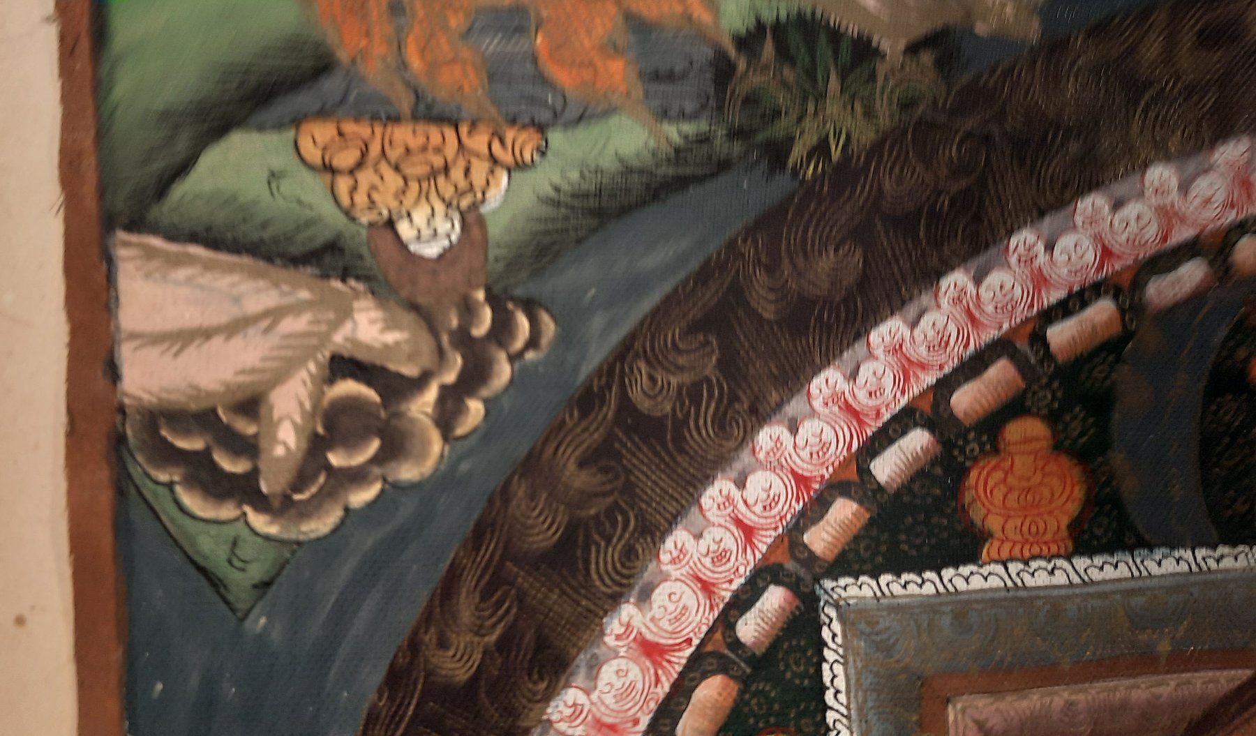 Gemälde: Antikes Thanka 39 x 55 cm – Gebraucht aus Herisau von Wisen 6