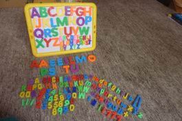 Magnettafel, Buchstaben, Zahlen, Kinder, Lernspiel