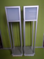 Paar Garten oder Balkon Stehlampen, Alu, Top Zustand!